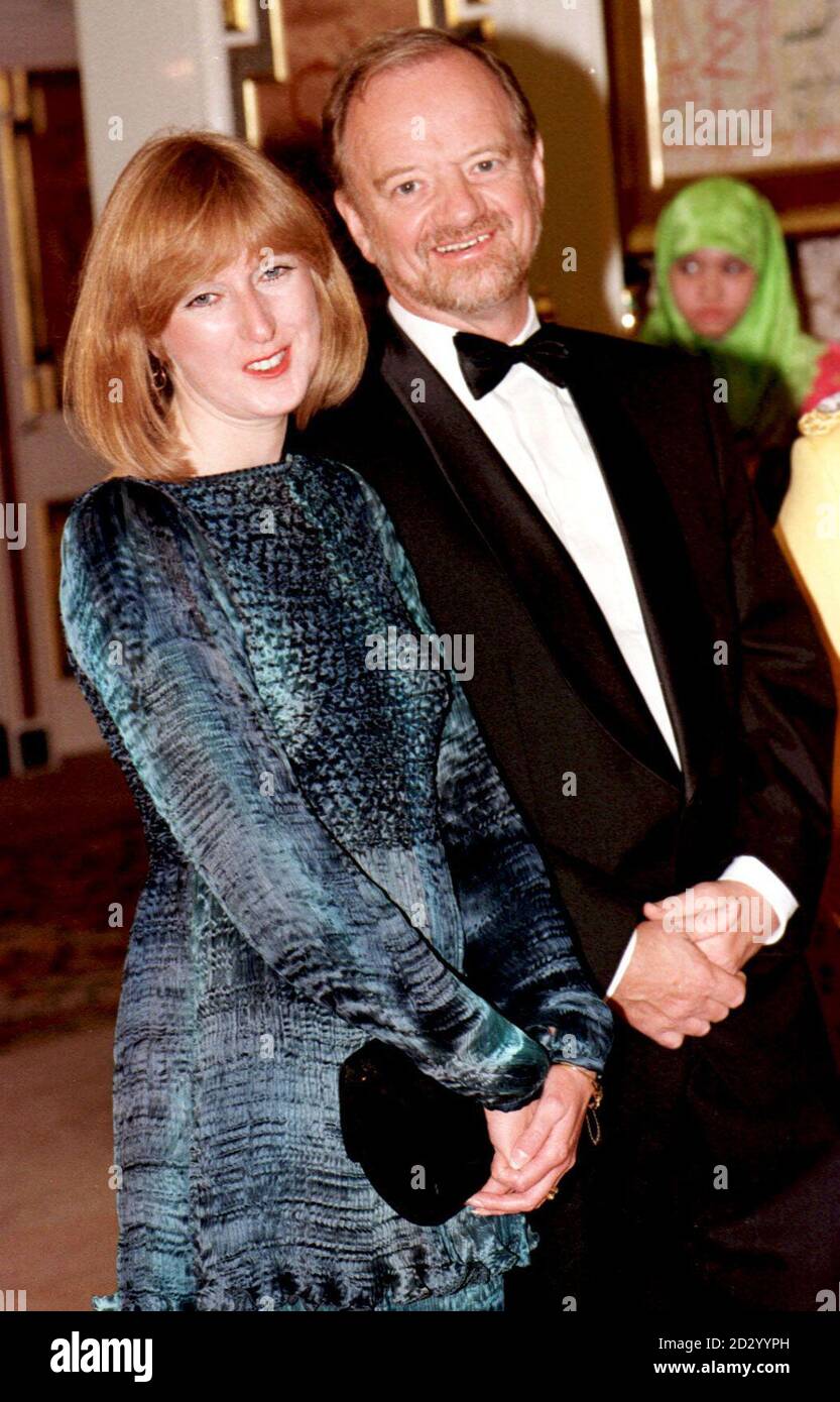 The Foreign Secretary Robin Cook and his new wife Gaynor arrive at a  banquet held in honour of the Queen by the Sultan of Brunei at his palace,  the Istana Nurul Iman,