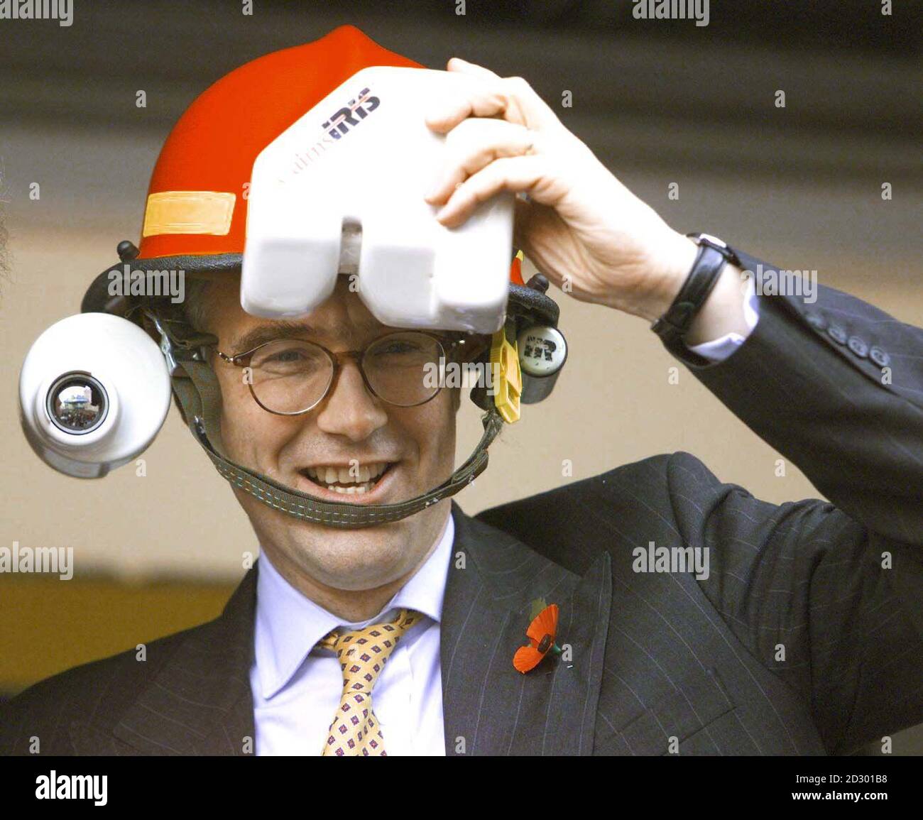 CBI Director General Adair Turner, trying on Thermal Imager during a photocall today (Sunday) at the start of the annual CBI Conference in Birmingham. Photo by DAVID JONES/PA *EDI* Stock Photo