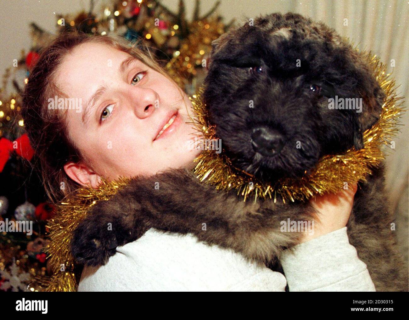 Puppy love for Shilo Ediger, 21 yrs, who has flown over from Oklahoma