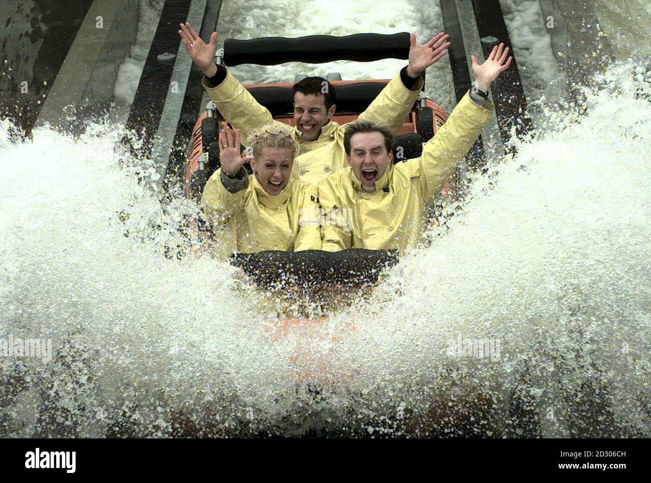 Three members of the pop group Steps - from left: Faye, Lee and 'H ...