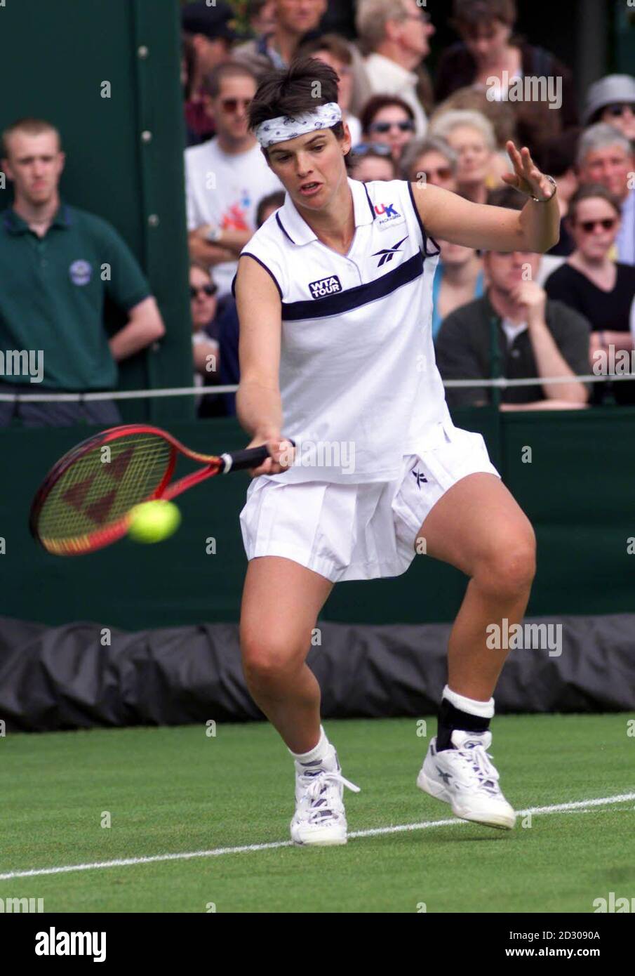No commercial use. British tennis player Sam Smith in first round action  against Ines Gorrochatwgui of Argentina, at the 1999 Wimbledon tennis  championships Stock Photo - Alamy
