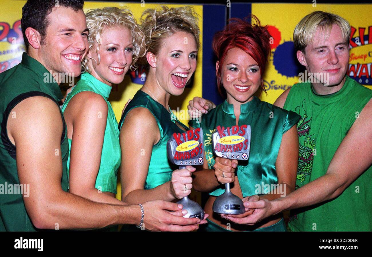 The popular group 'Steps' became 'Band of the Year' from the Award received during the DIsney Channel's Kids Awards, held at the London Arena. Stock Photo