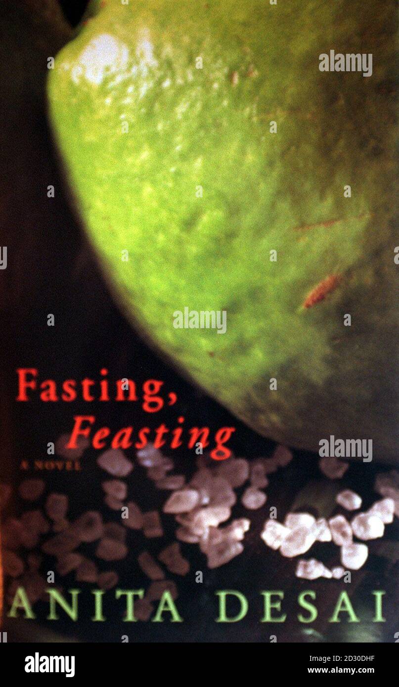 Fasting, Feasting by Anita Desai published by Chatto & Windus is among the shortlisted books for the 1999 Booker Prize. Stock Photo