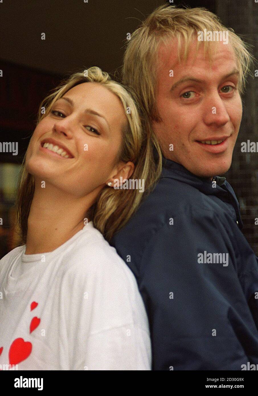 Model Yasmin Le Bon and actor Rhys Ifans at the Notting Hill Housing Trust (NHHT) charity shop in Notting Hill Gate for the launch of the video and DVD release of the film Notting Hill which has become the highest grossing British Film ever.   * Money raised through the film sales will go towards the NHHT appeal to house 100 young homeless people in London. Stock Photo