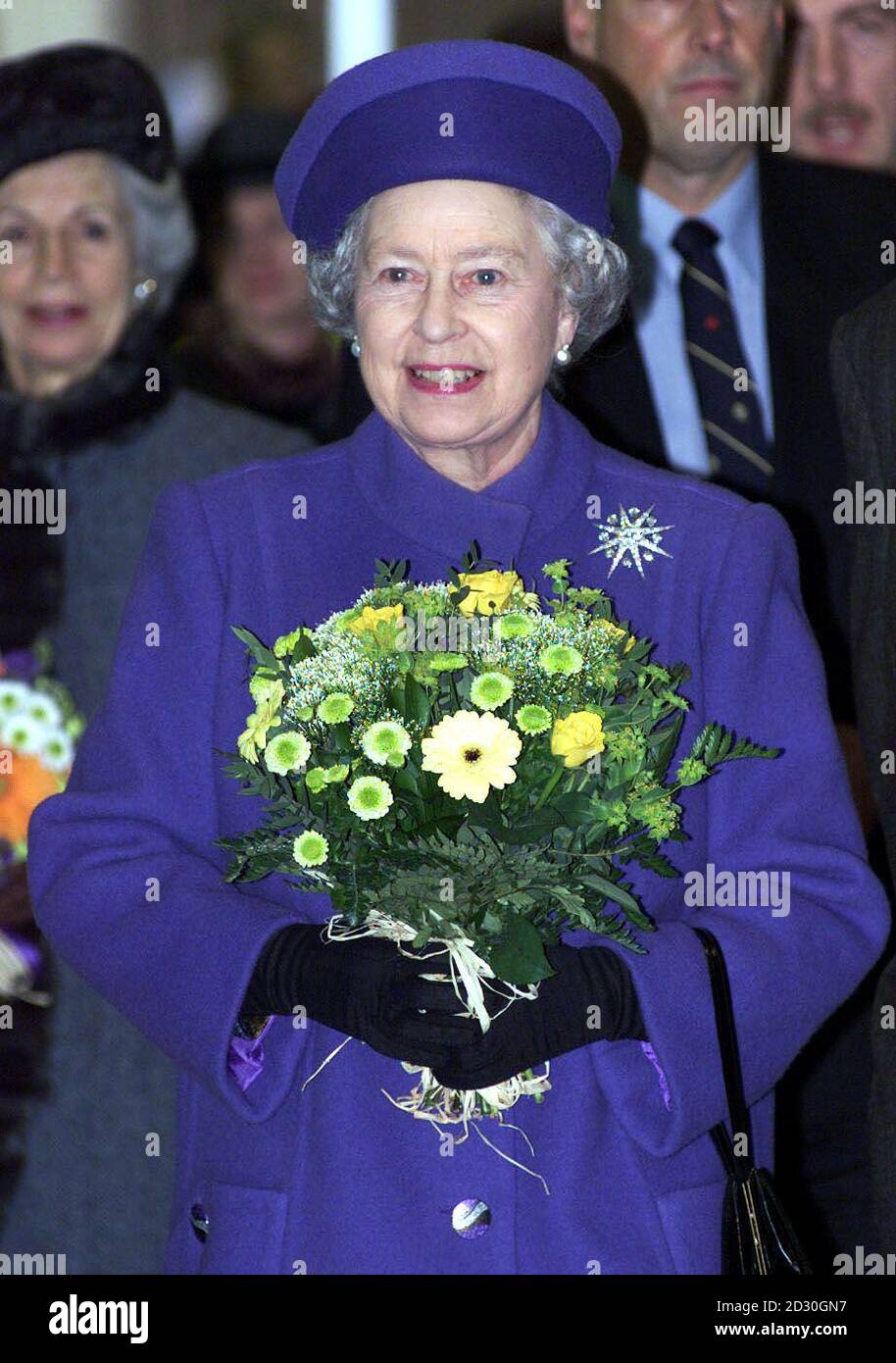 HM Queen Elizabeth II tours Luton Airport's new terminal, after she ...