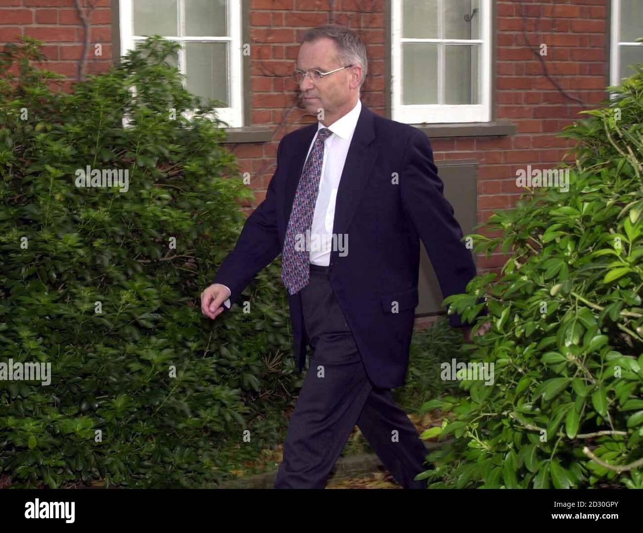 Lord Archer leaves his Grantchester, Cambridgeshire, home to make his first public appearance since standing down as London mayoral candidate, following an admission that he persuaded a friend to fabricate an alibi in a 1987 court case. Stock Photo