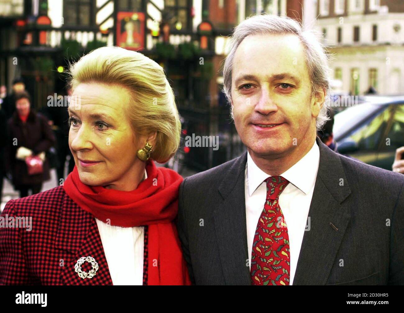 Former Tory MP Neil Hamilton and his wife Christine, arrive at the High Court, in central London,  in the continuing  cash for questions libel action against Harrods boss Mohammed Al Fayed which is entering its final stage.   *160503*Today, Friday May 16, 2003, Nadine Milroy-Sloan, 29, from Grimsby, Lincolnshire, was convicted on two counts of perverting the course of justice relating to allegations that she falsely claimed she had been raped and sexually assaulted by former Tory MP Neil Hamilton and his wife Christine. Stock Photo