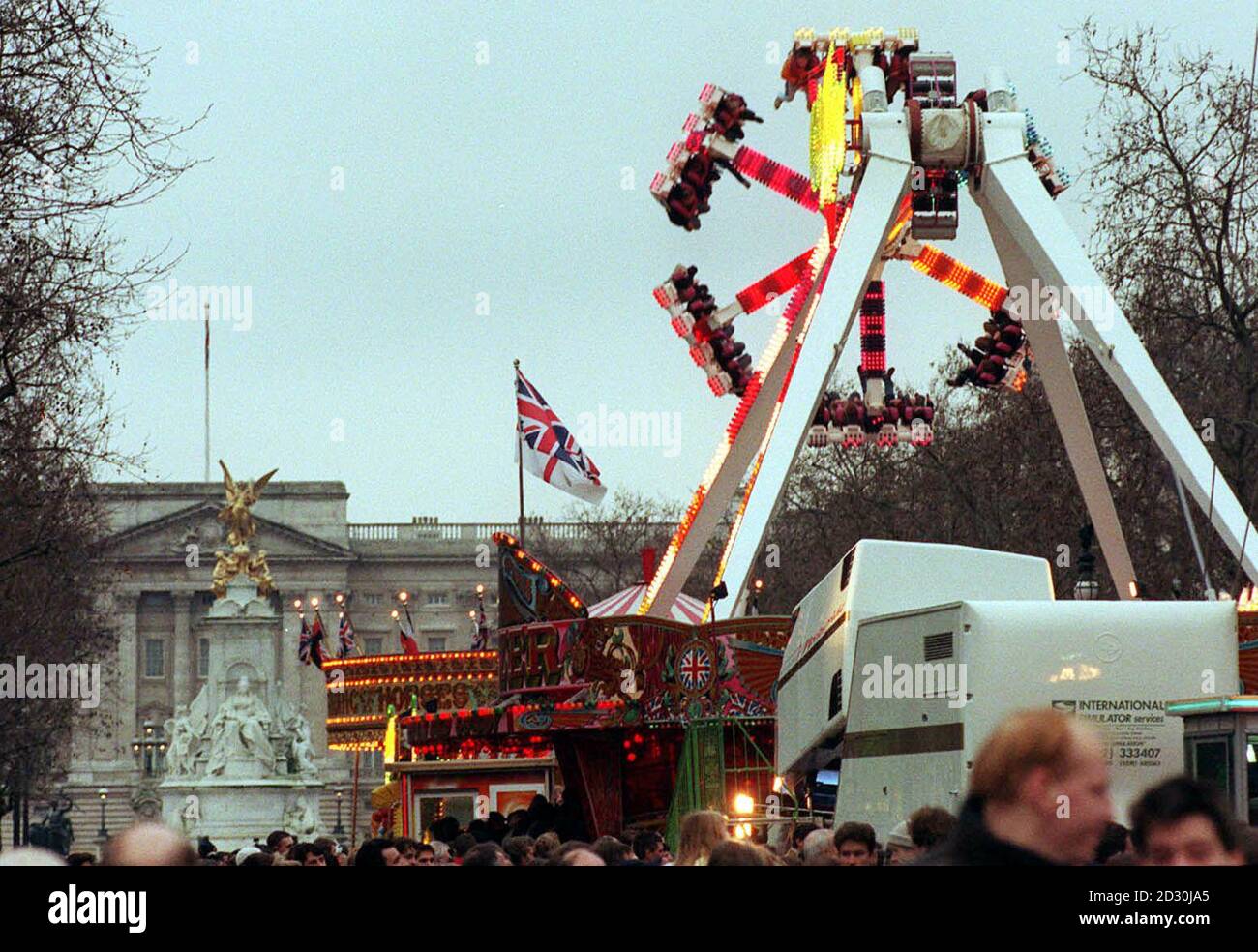 Emperors Palace Funfair Rides Children and adults enjoy one of the rides in the Millennium Fun Fair ...
