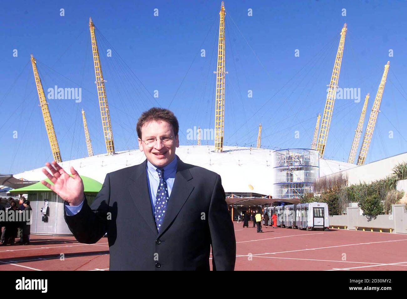 Mr Pierre Yves Gerbeau, the chief executive of the Millennium Dome, at the site prior to a press conference. Queen Margrethe and her husband Prince Henrik of Denmark toured the Dome in Greenwich, on the first full day of their state visit to Britain.   Stock Photo