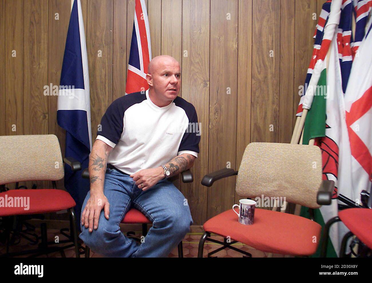 Top Ulster Freedom Fighters Commander Johnny Adair Speaking To The Press Association In Belfast Northern Ireland S Most Feared Loyalist Paramilitary Leader Insisted The Peace Process Had Come Too Far To Fail Now