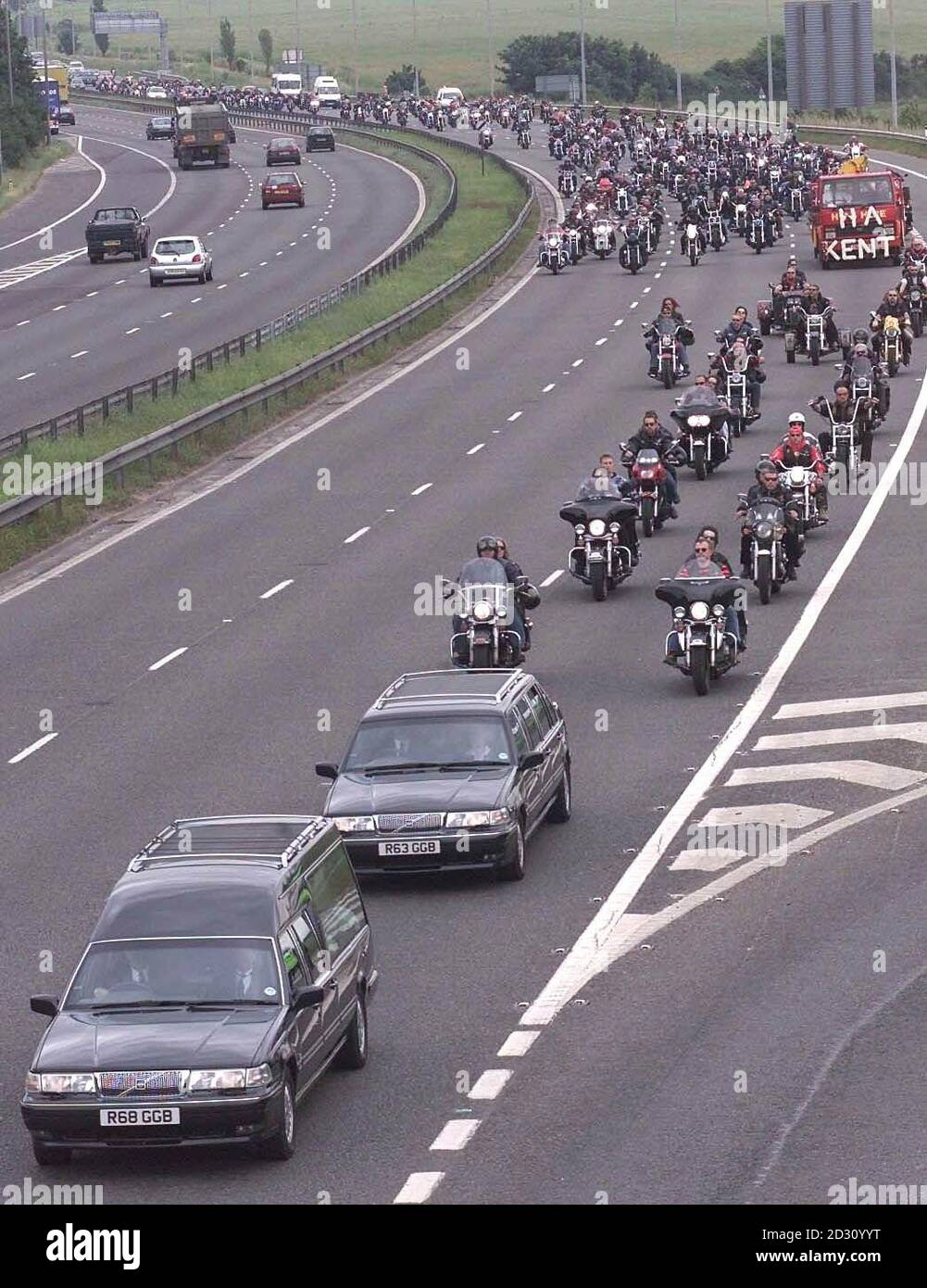 Hundreds of Hell's Angels, who were follower's of the founder member