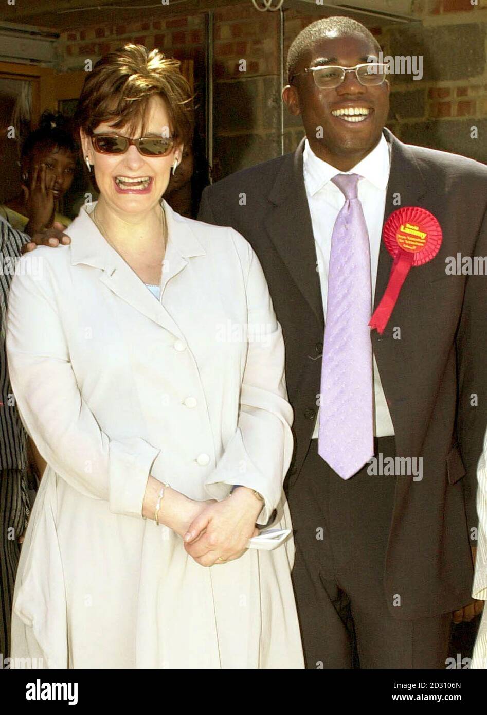 Cherie blair accompanies labours candidate hi-res stock photography and