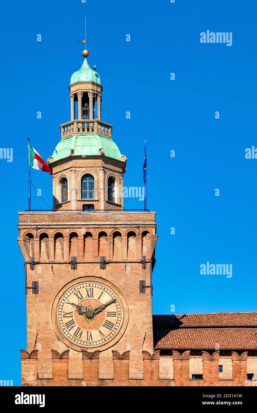 Torre d’Accursio on Palazzo d’Accursio, Bologna, Italy Stock Photo