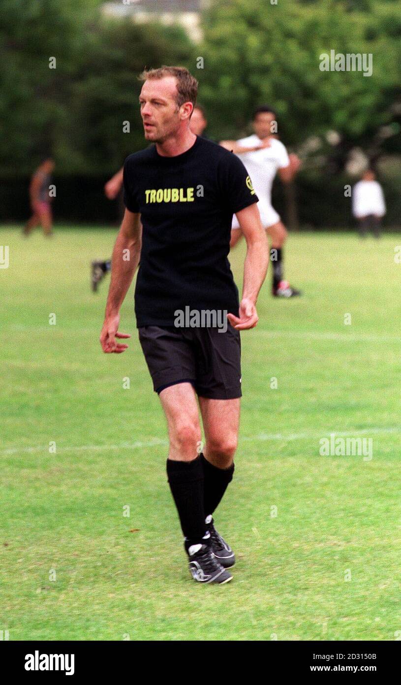 Actor Hugo Speer at the Ball Stars' Charity Football Challenge in London's Regents Park following a celebrity screening of the film 'There's Only One Jimmy Grimble'. Stock Photo
