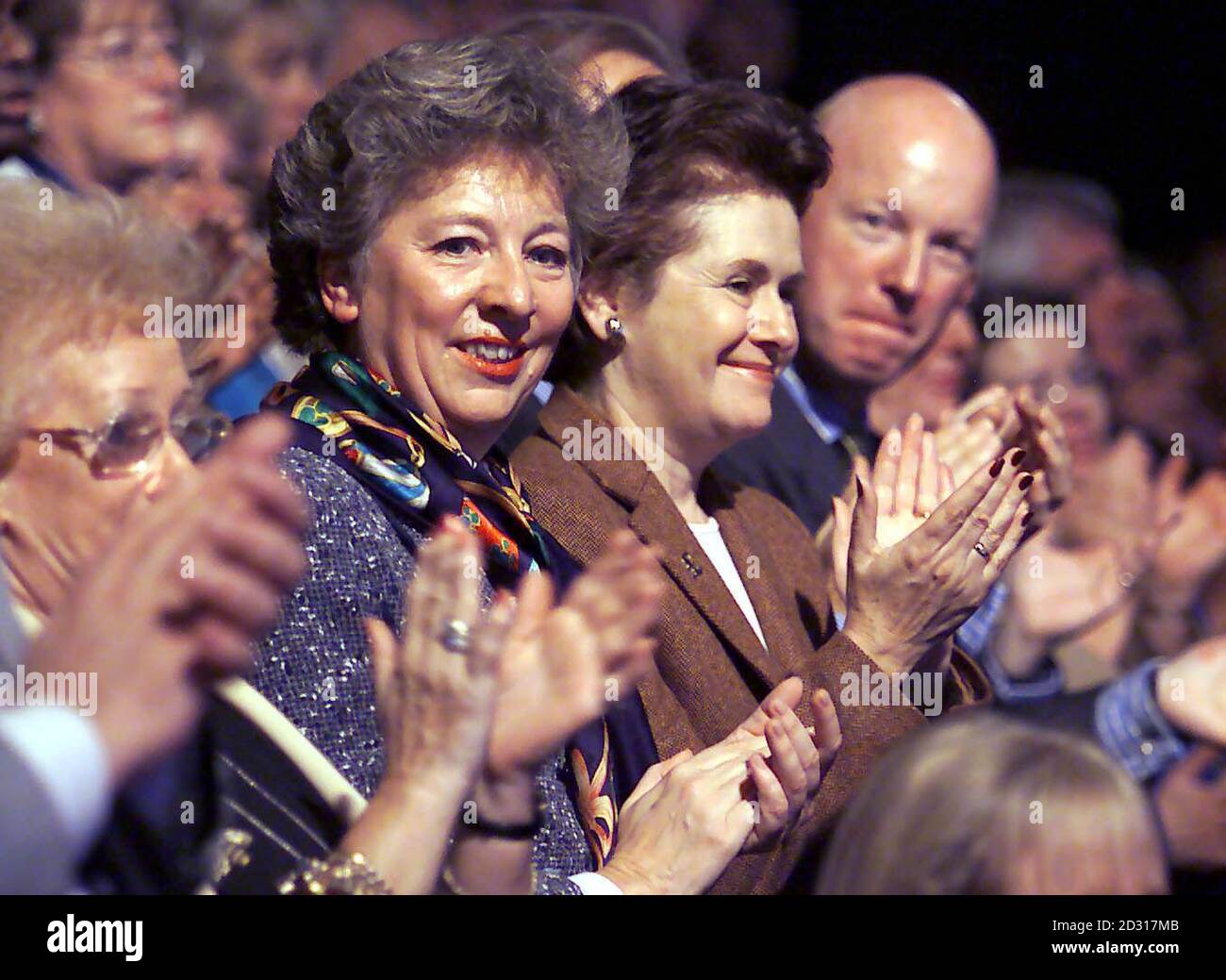 Shadow Chancellor Michael Portillo&rsquo;s wife Carolyn (second left