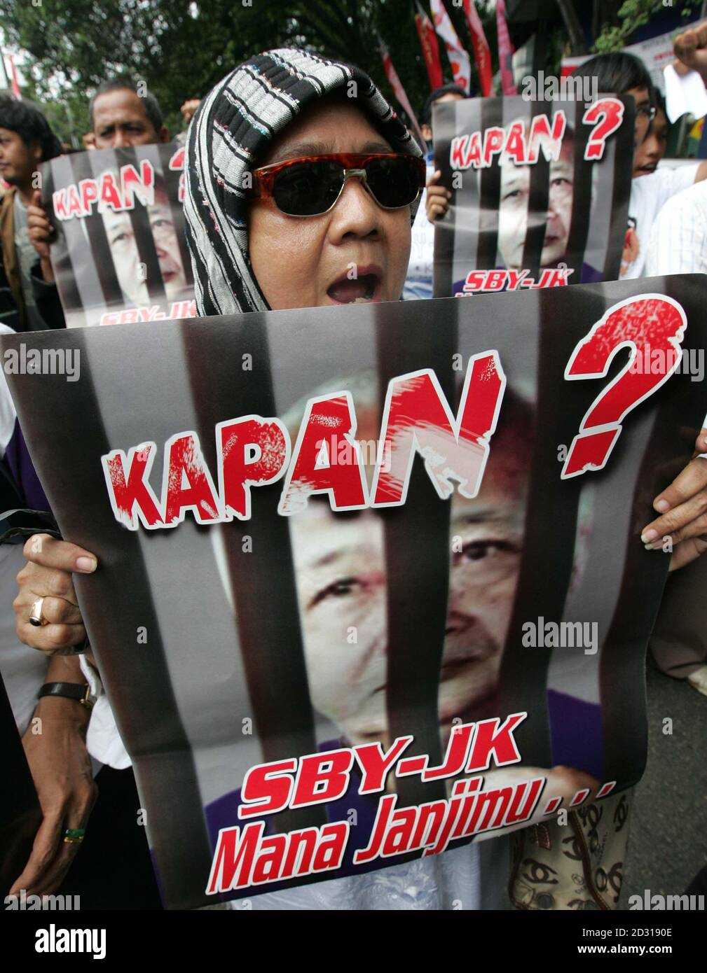 Activists Hold Posters Of Former President Suharto During A Rally Outside Pertamina Hospital Where Suharto Is Undergoing Treatment In Jakarta January 19 2008 The Protesters Demanded That Suharto Be Brought To Justice