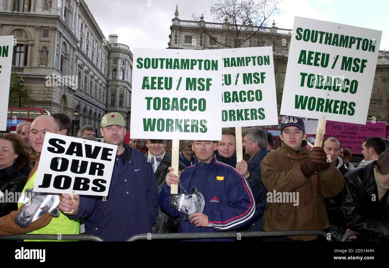 british american tobacco jobs southampton Workers from British American Tobacco, Southampton, outside the Houses of  Parliament in London. They lobbied the government to save 10,000 British  jobs threatened by Brussels plans to ban EU tobacco exports Stock