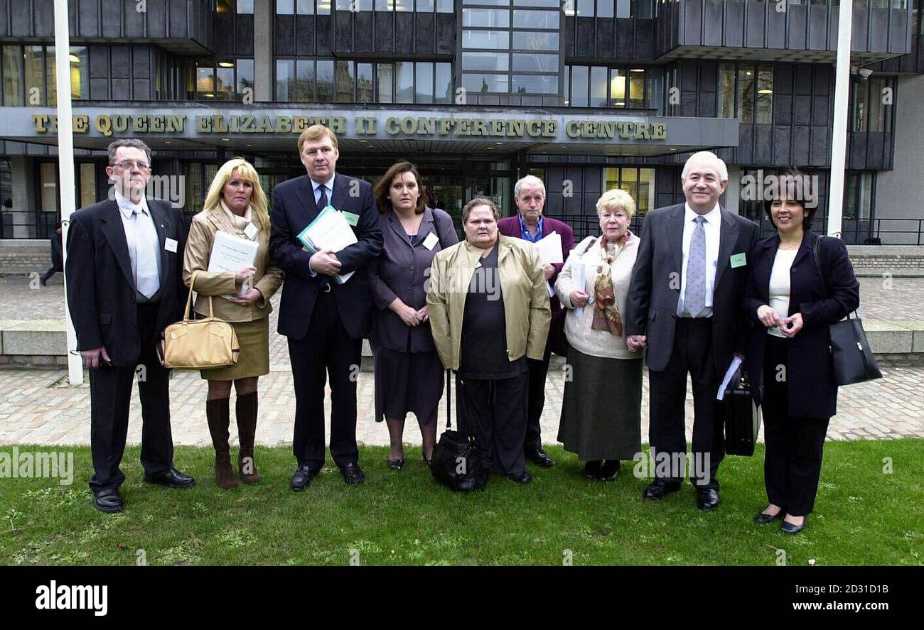 The Government's chief medical officer Professor Liam Donaldson (3rd left) outside the Queen Elizabeth II Conference Centre in London, with members of an Alder Hey parents support group, before the start a conference about organ retention.  * (chairman Eddie Bradley, left and vice chairman Paula O'Leary, 2nd left) at the conference on the removal and retention of dead children's hearts, lungs and other organs.  * without their parents' knowledge at the Bristol, Alder Hey and other hospitals.  Stock Photo
