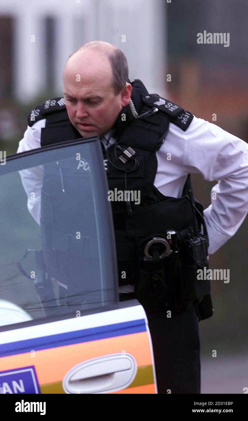 Metropolitan Armed Policeman in the area of the house in Fosse Way in Ealing, west London where police searched a house following the questioning of five Irishmen after police stormed a suspected bomb factory in a dawn raid in nearby Sutherland Road.  *   Detectives said they believe they may have prevented a devastating pipe bomb attack from being carried out.  Stock Photo