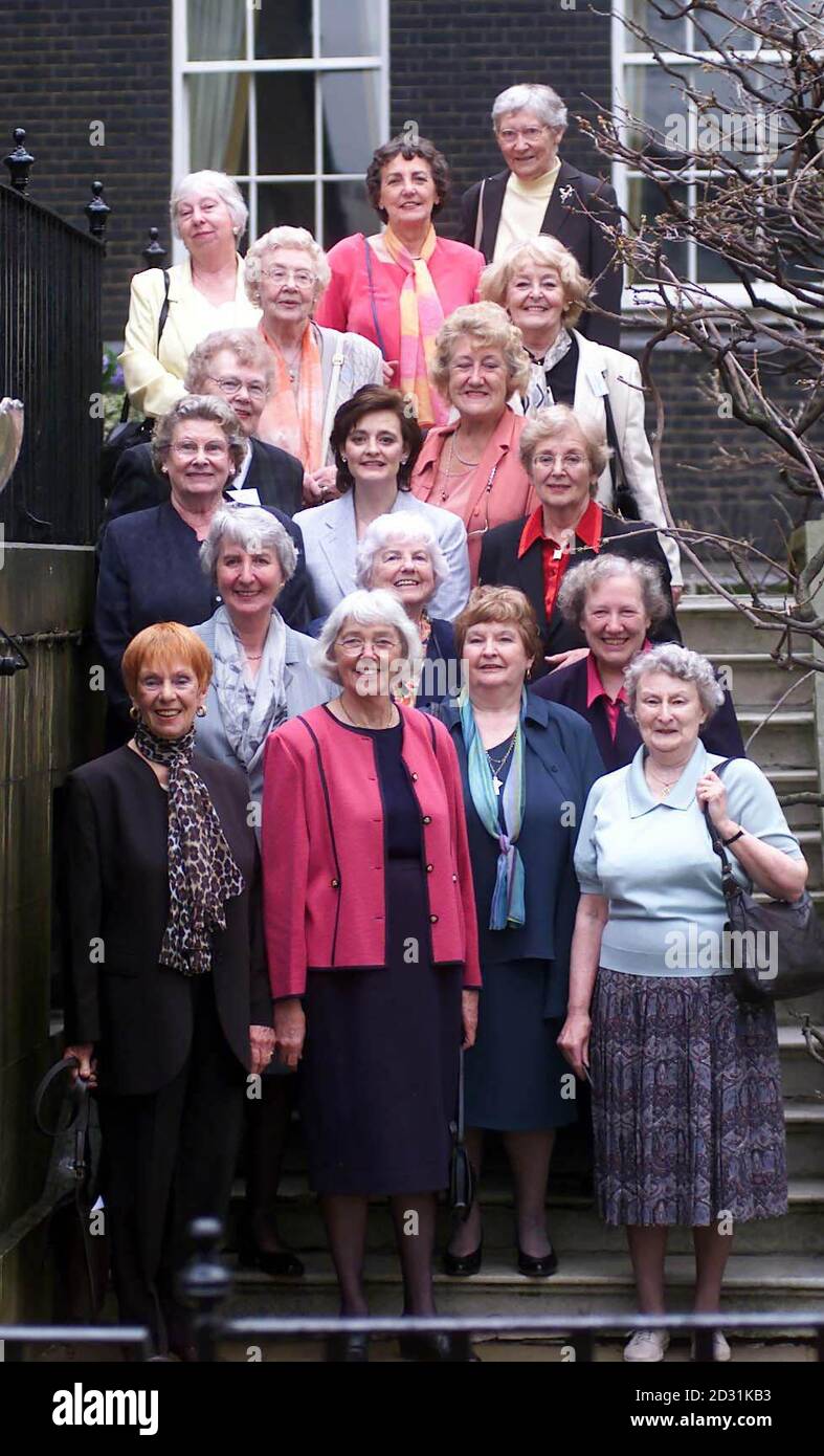 In 1951 24 young women between the ages of 18 and 22 were selected as goodwill representatives on a tour of France, Switzerland and Germany, sponsored by The South African Aid to Britain Fund. * They met at No.10 Downing Street for tea with Violet Attlee, wife of the current Prime Minister, Clement Attlee. 50 years later, the visit was recreated after an invite by the present Prime Minister's Wife Cherie Blair. Stock Photo