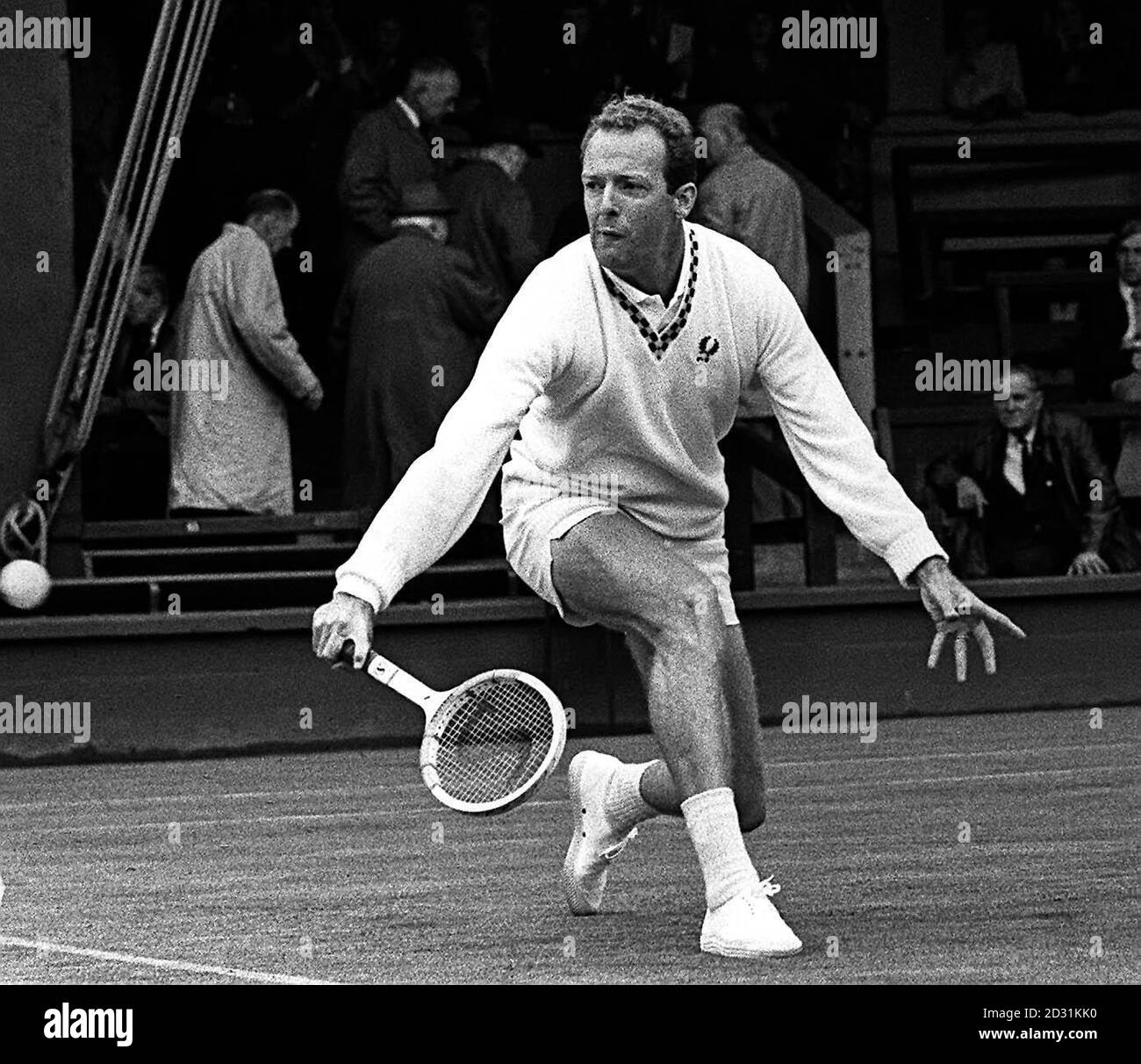 FRED STOLLE 1968: Fred Stolle, Australia, grimaces as he plays against the  Frenchman J.C. Barclay in the men's singles at Wimbledon. Stolle won 6-1,  6-2, 6-2 Stock Photo - Alamy
