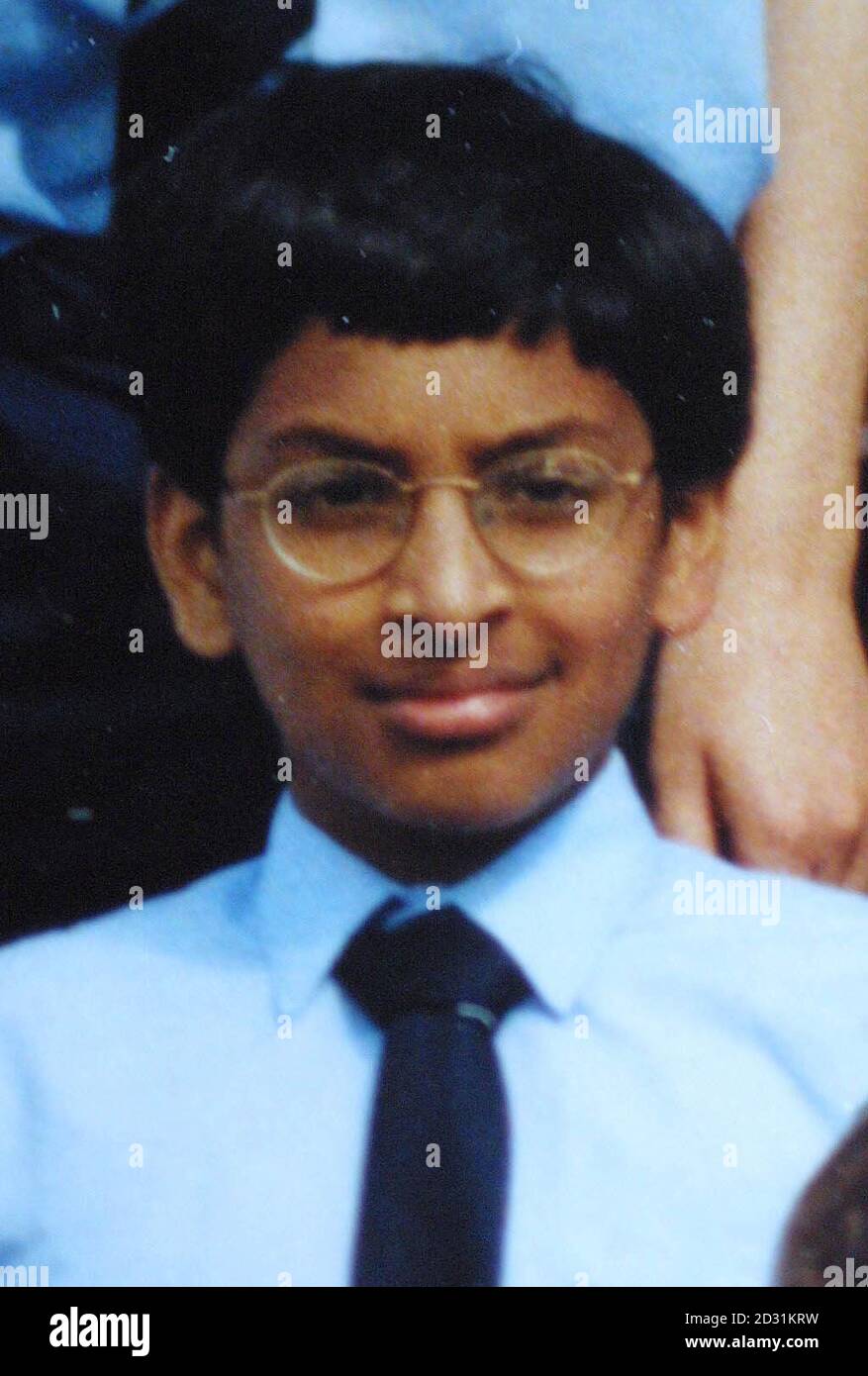Collect photograph of 13 year-old Eton schoolboy Keshan Guynwardena, pictured at Papplewick Preparatory School in 2000, who was found dead with his mother Dinesha at their home in Ascot, Berkshire, on 04/04/01.  * A Thames Valley Police spokesman said the pair were found in their   500,000 home lying next to each other on a bed and that 'they had lain down to die and they seem to have wanted to die together'. Stock Photo