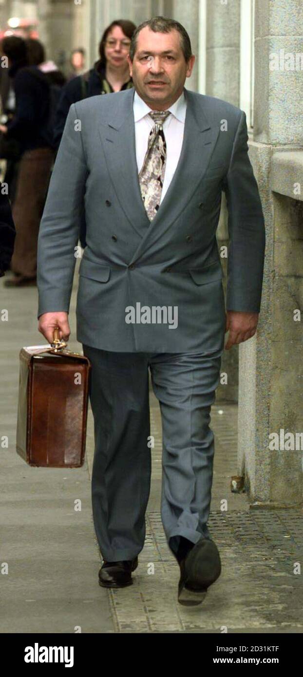 John Palmer leaves the Old Bailey in London. Stock Photo