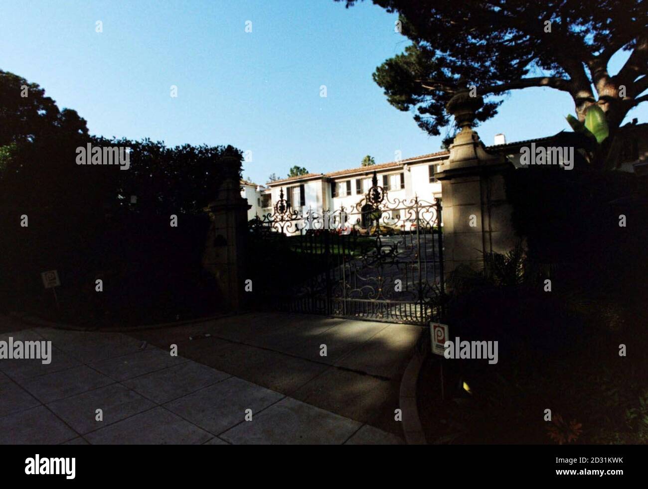 The Beverly Hills home of Michael Douglas and Catherine Zeta Jones. Stock Photo