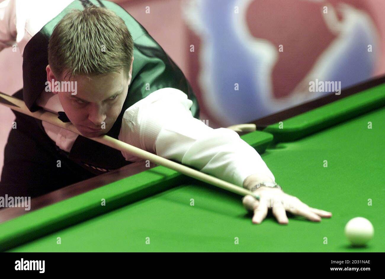 Joe Swail in action against Patrick Wallace during the Quarter Final of the  Embassy World Snooker Championships at The Crucible Theatre, Sheffield  Stock Photo - Alamy