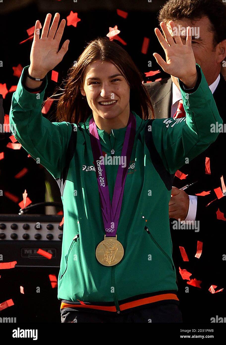 Republic Of Ireland s Katie Taylor With Her Olympic Gold Medal With republic-of-ireland-s-katie-taylor-with-her-olympic-gold-medal-with
