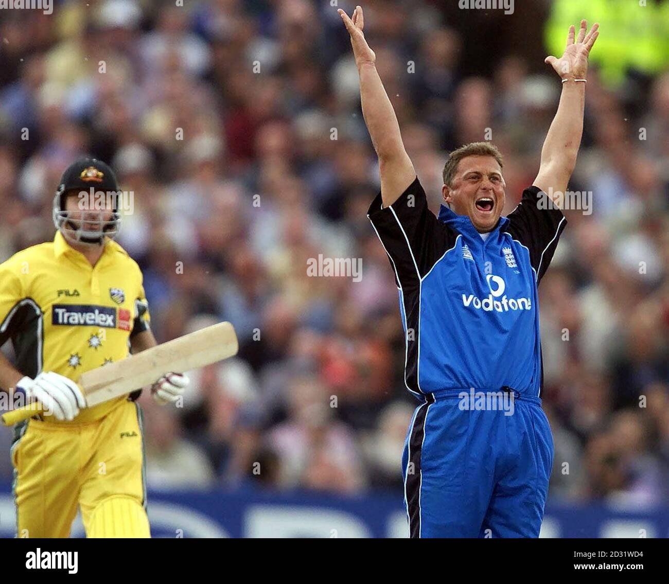 Australian captain steve waugh at old trafford hires stock photography