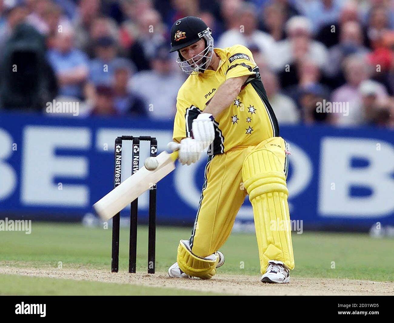 Australias captain steve waugh takes hires stock photography and