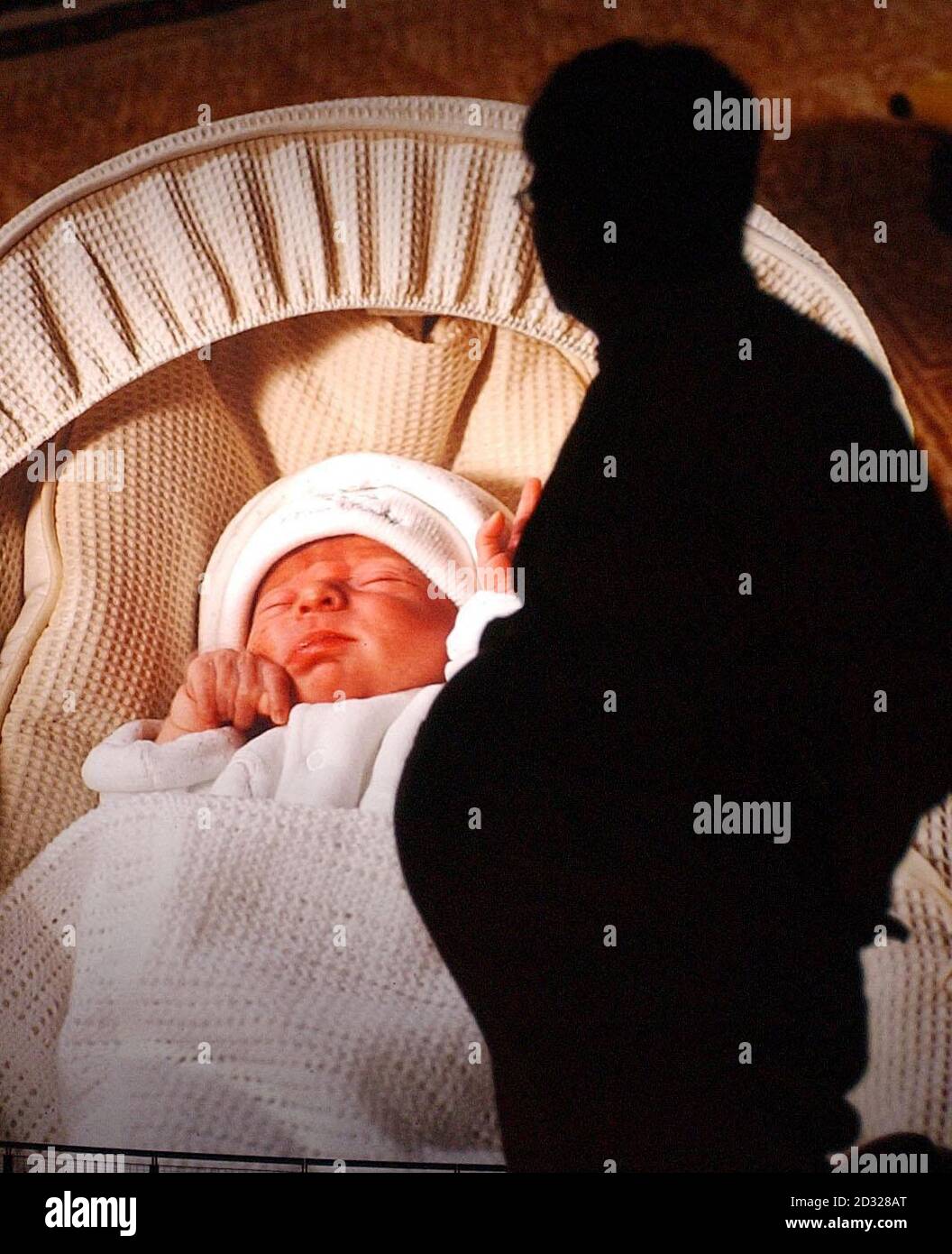 Two pregnant women watch a film called "The Human Body" at the Imax