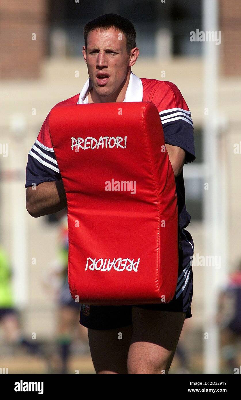 British Irish Lions Mark Taylor training in Manly, Australia.. Photo David Davies Stock