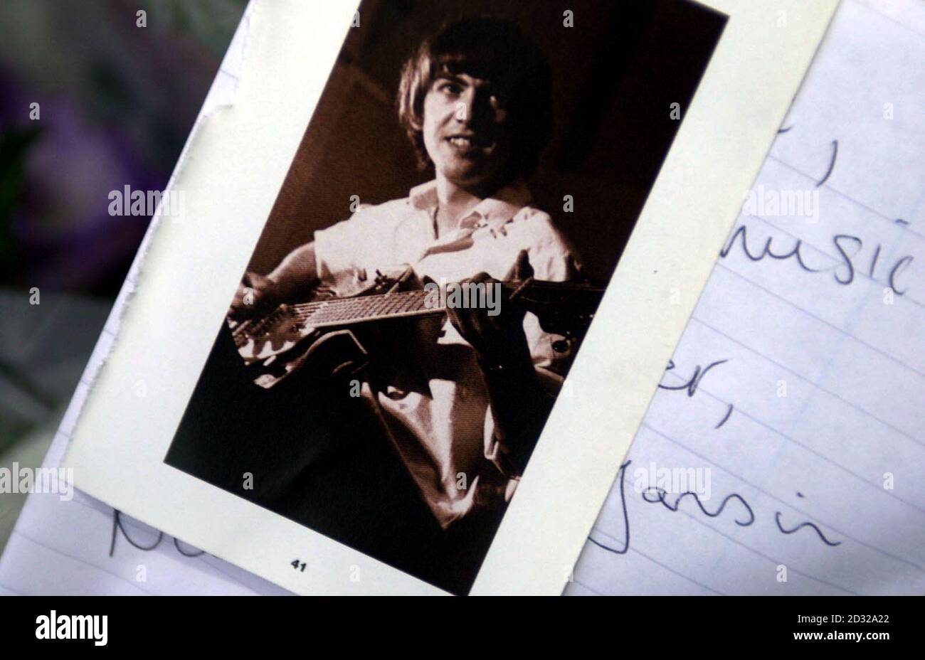A tribute to George Harrison, the former 