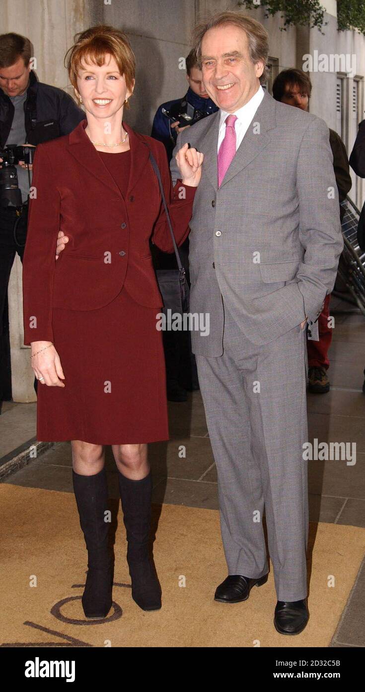 Actress Jane Asher and her husband Cartoonist Gerald Scarfe arrive at the Savoy hotel in central London for the South Bank Show Awards 2002. The annual awards recognise achievements in all the arts from opera and pop to cinema and TV.  Stock Photo
