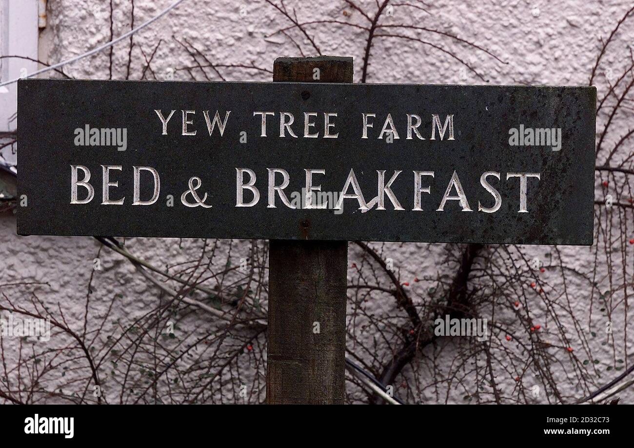 The family-run Yew Tree Farm Bed & Breakfast in Rosthwaite, near Keswick in  the Lake District, where the Prince of Wales stayed for two nights during a  brief walking holiday in the