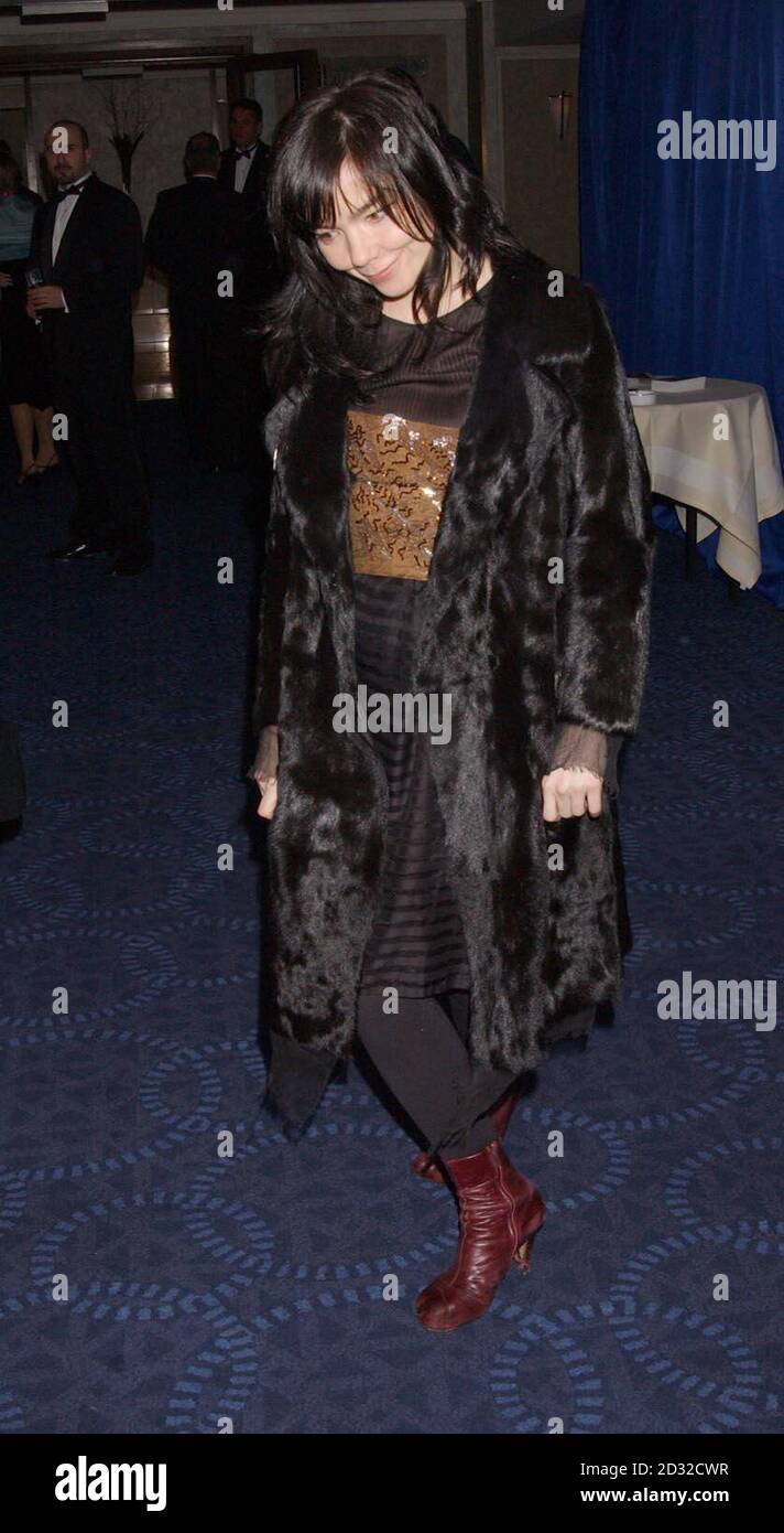 Bjork during a party at The Grosvenor House Hotel after the Orange British Academy Film Awards at the Odeon cinema in London's Leicester Square Stock Photo