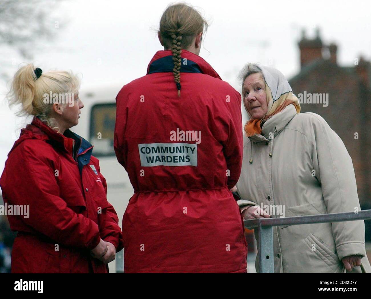 New civilian wardens take to the streets of Hull, East Yorkshire as part of a new government programme to combat crime. A team of 19 street wardens began patrolling the Hessle area of the city for the opening phase of a 50 million nationwide project. * The scheme follows the announcement last month by Home Secretary David Blunkett on the Police Reform Bill which aims to revolutionise the police service. Under the new proposals civilian wardens and Community Support Officers (CSOs) would be introduced to give extra strength to police forces. The new CSOs would remain civilians but be employe Stock Photo