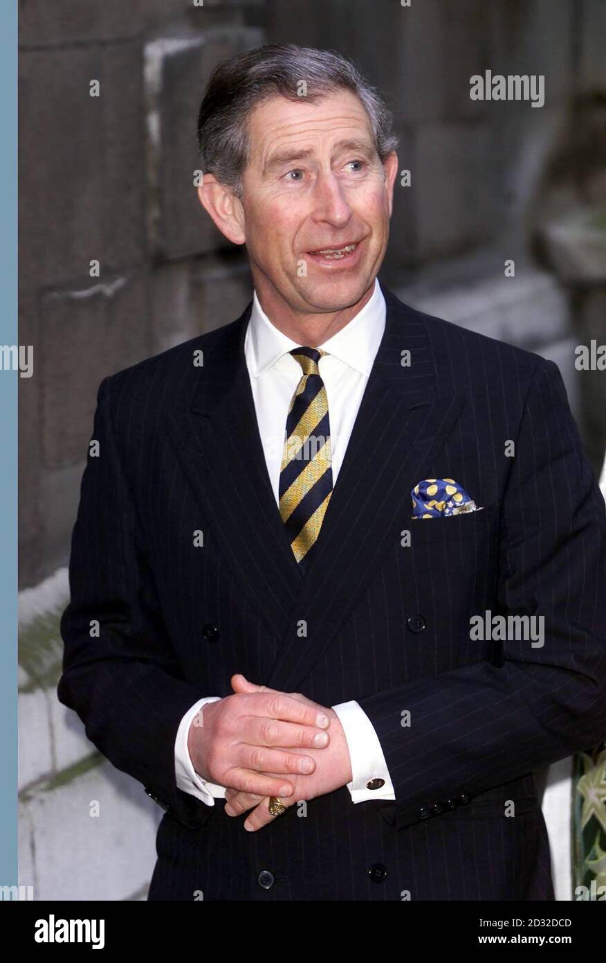 The Prince of Wales arrives at St Brides Church in Fleet Street, to