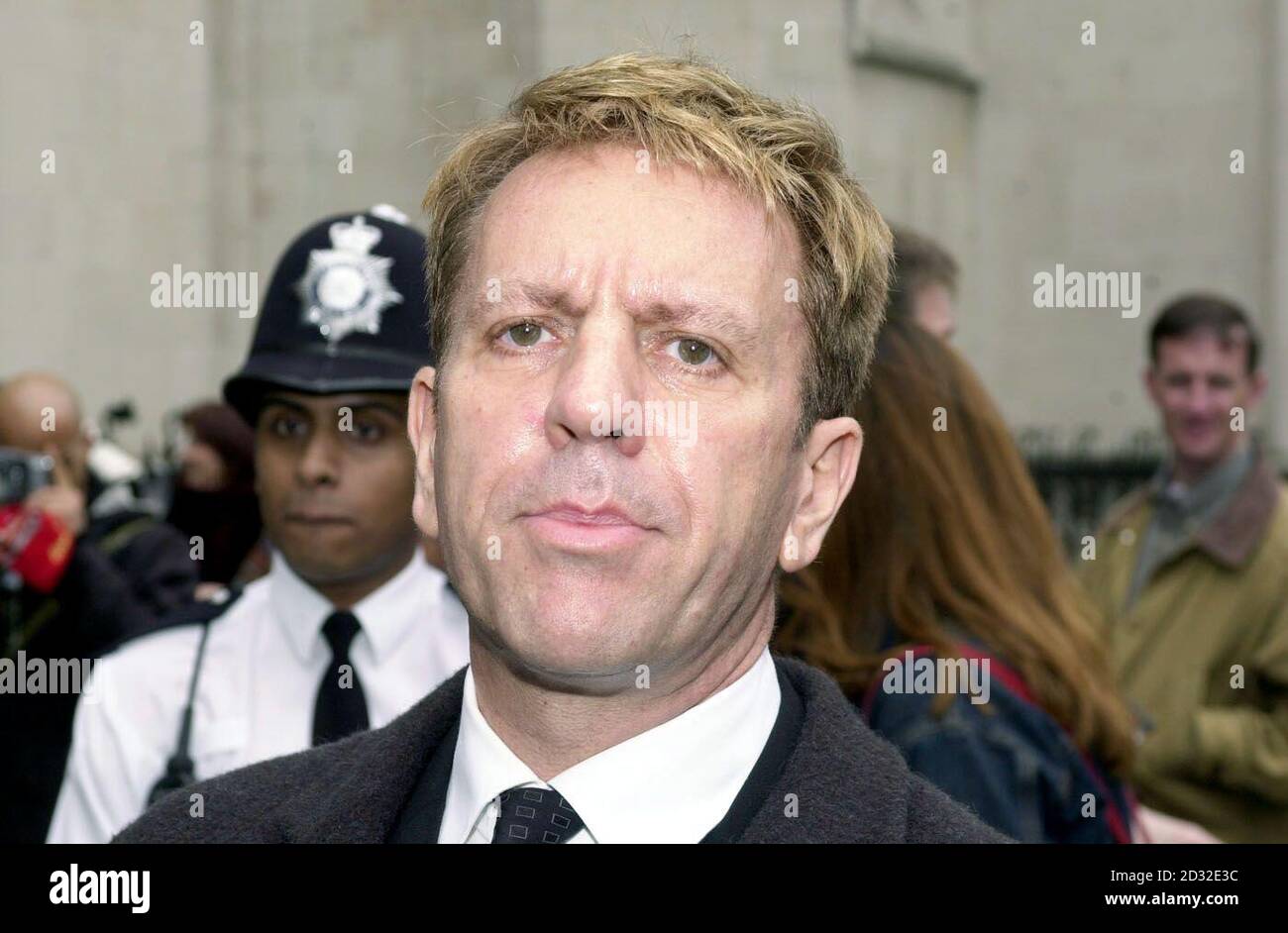 Keith Schilling, barrister for Naomi Campbell, leaves the High Court in London  after his  supermodel client won  3,500 damages from the newspaper following a ruling that it acted in breach of confidence in publishing details of her therapy at Narcotics Anonymous. Stock Photo