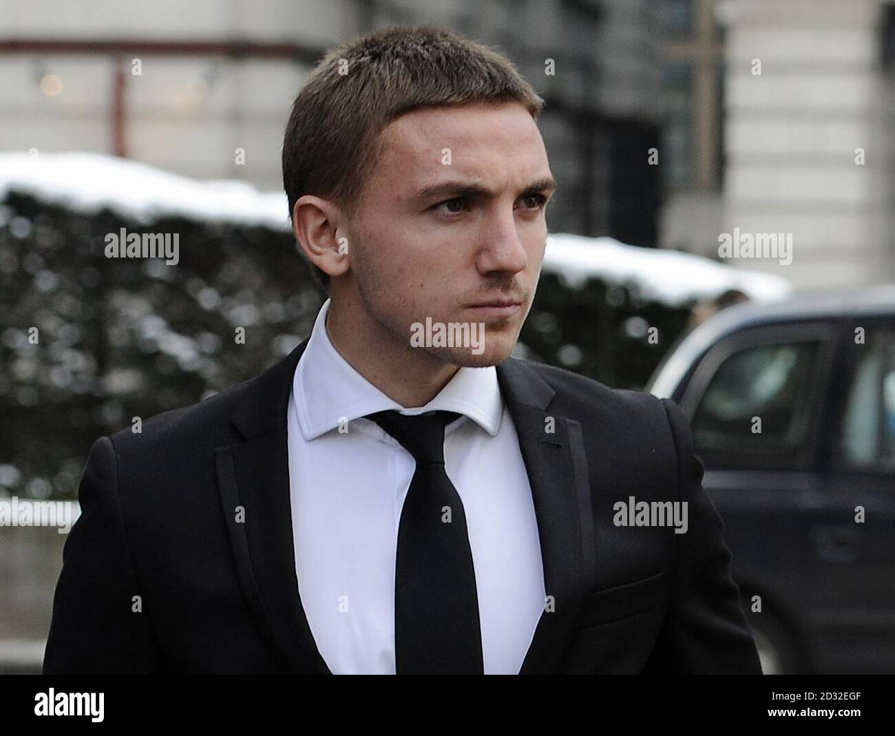 Anton Rodgers, one of four football players on trial at The Old Bailey, London Stock Photo Alamy