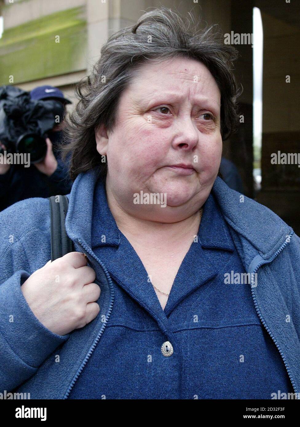 Joyce Jones, 52, leaves Bolton Magistrates after pleading guilty to a charge of animal cruelty, after a dog was found mistreated at her home in Westhoughton, Bolton. RSPCA officials rescued a filthy and neglected dog following an anonymous call. *... The mother of three has escaped jail sentencing, with the case now adjourned until May 17 for the preparation of reports. 17/05/02: Joyce Jones, who was banned from keeping animals for life by magistrates at Bolton, Greater Manchester. Her dog, Digby, a 14-year-old bearded collie, was found trapped in a kitchen, with his matted fur covered in Stock Photo