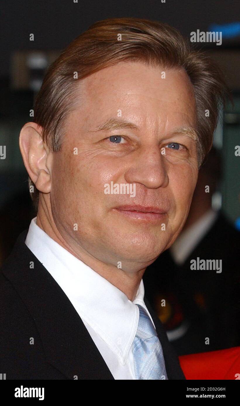 Actor Michael York arrives for the charity premiere of Star Wars: Episode II - Attack of the Clones at The Odeon Leicester Square in London. Stock Photo