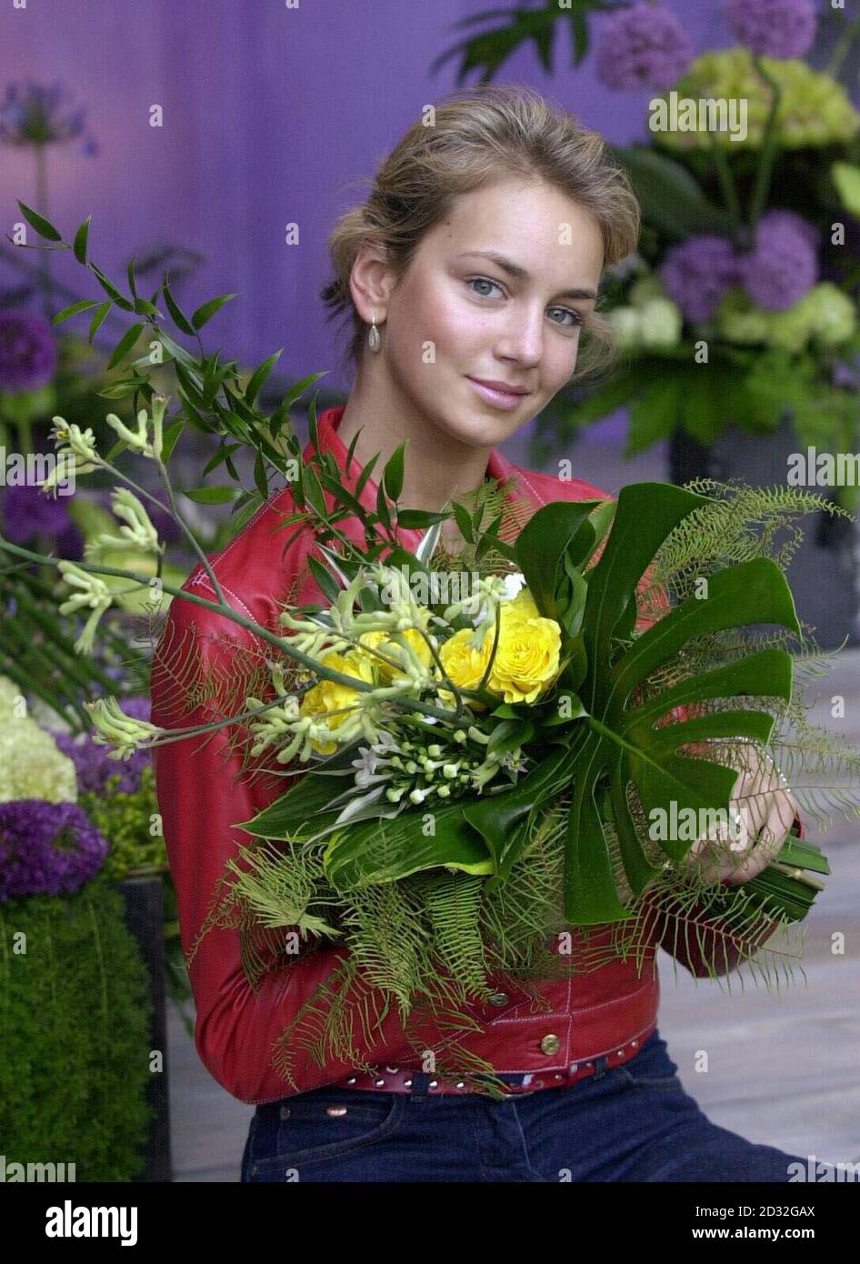 Model and IT girl, Isabella Hervey, sister of Lady Victoria Hervey, with the Teleflorist 'Bouquet of Hope' charity flowers at Chelsea Flower Show.    *  The final touches were today being put in place on more than 600 exhibits in this year's Chelsea Flower Show in preparation for a visit from the Queen and the Duke of Edinburgh. It is also expected that the Prince of Wales, the Duke of York and the Earl and Countess of Wessex will visit the show. Stock Photo