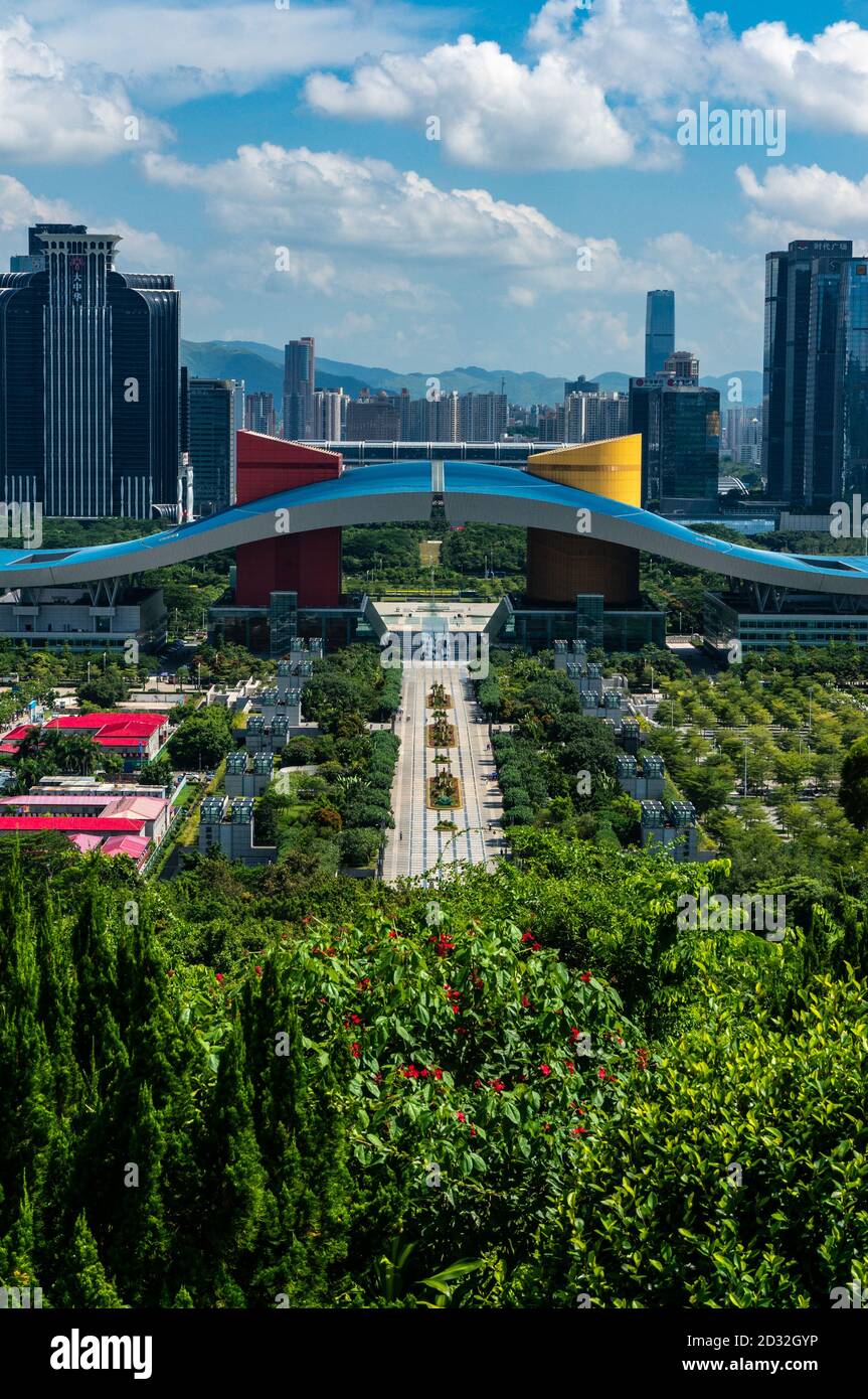 Shenzhen city centre and modern architecture Stock Photo