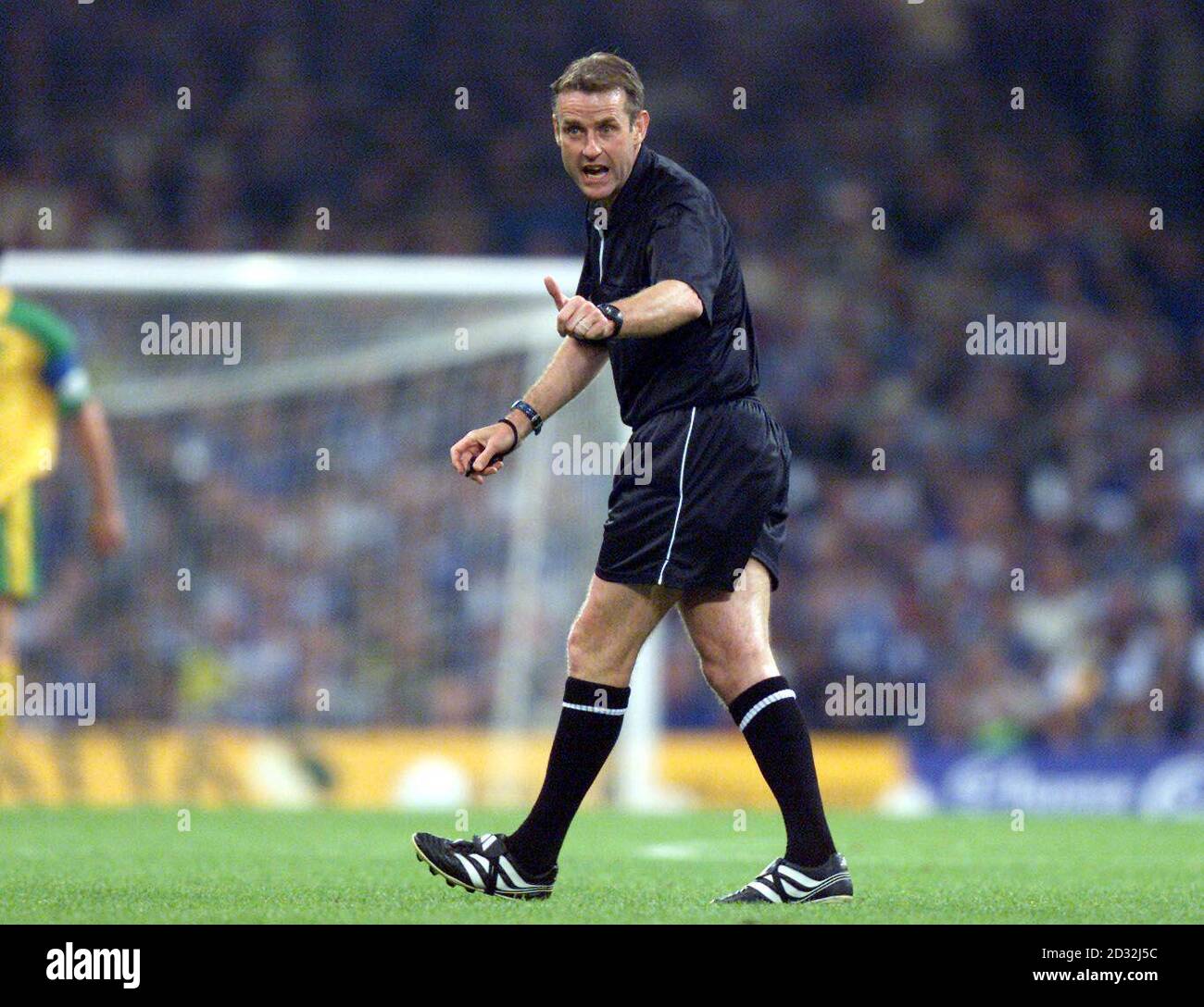 Referee Graham Barber takes control of procedings during the first division play off final. Stock Photo