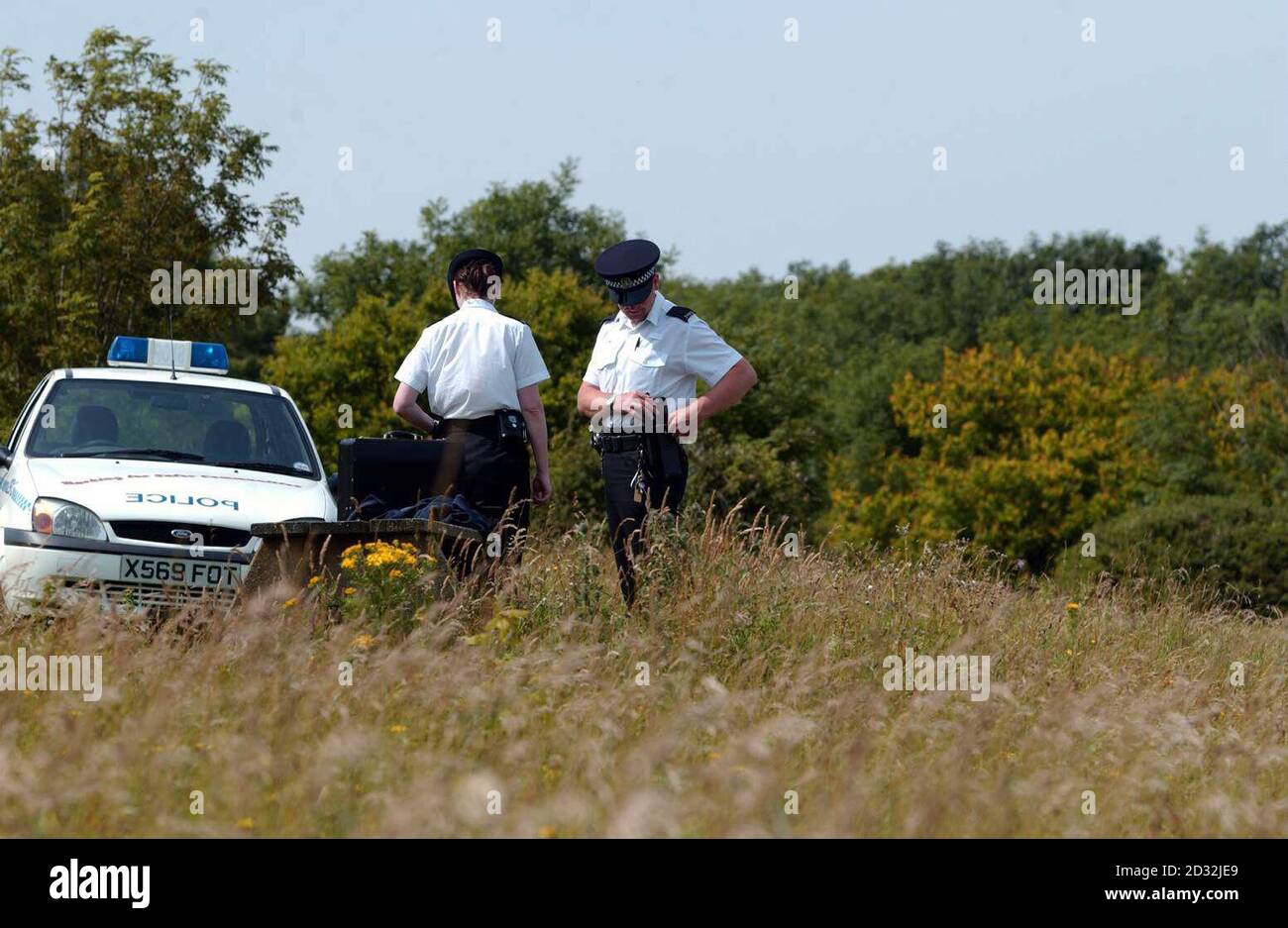 Police activity at Brading Down near Newport on the Isle of Wight Wednesday  after a teenage girl, believed to be a foreign exchange student, was found dead in a wood.   *...The unnamed victim was found at 11.45pm Tuesday night at the popular dog walking spot. Hampshire Police said the cause of death was not yet known and a Home Office pathologist was due to carry out a post-mortem examination. Stock Photo