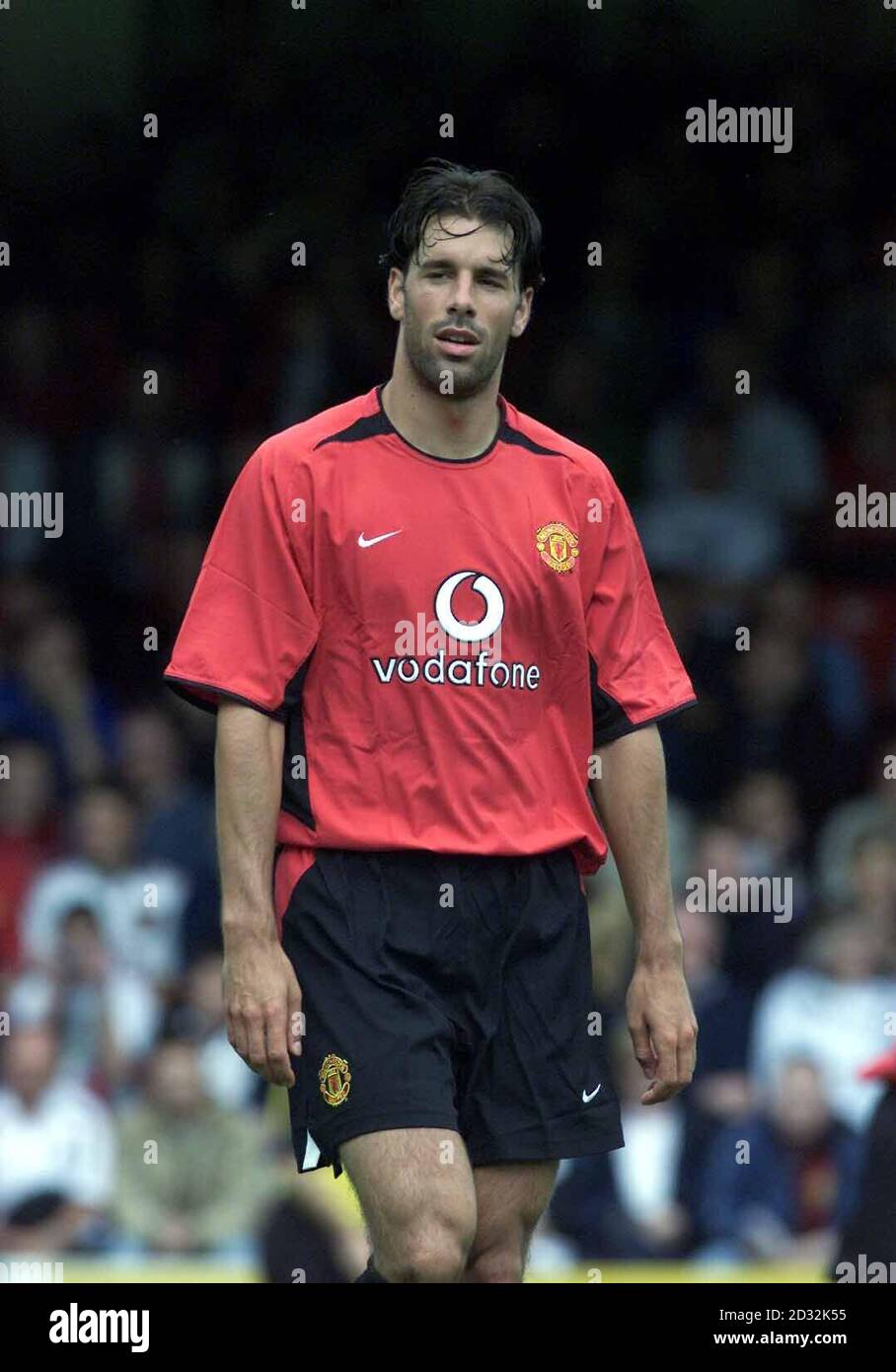 Ruud Van Nistelrooy of Manchester United in Dublin, during a pre-season friendly match. THIS PICTURE CAN ONLY BE USED WITHIN THE CONTEXT OF AN EDITORIAL FEATURE. NO WEBSITE/INTERNET USE UNLESS SITE IS REGISTERED WITH FOOTBALL ASSOCIATION PREMIER LEAGUE. Stock Photo