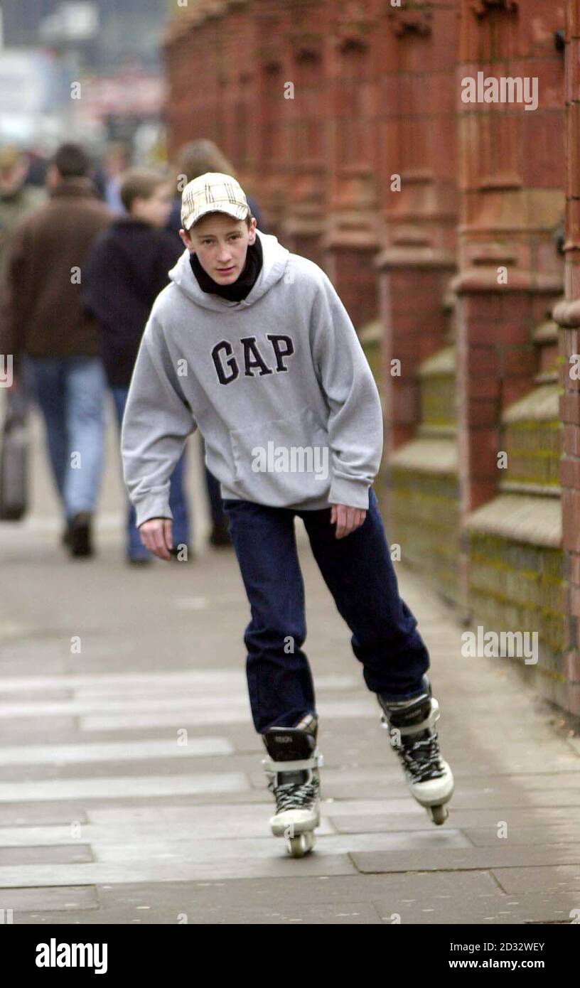 Adam Newman age 14, at Birmingham Children's Hospital. Adam, from Walsall, West Midlands was left battling for his life after the handle bars of his BMX bike twisted and stuck in his chest causing a hole the size of a 2 coin in his heart. Stock Photo
